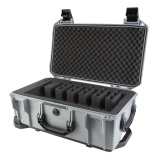 V525PF7 Vault Pistol Case, Pre Cut Polyurethane Foam, Polymer Construction, Gray, 22"x14"x9", 13.2 lbs VCV525-0061-GRY