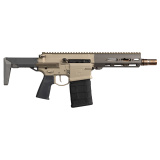 Boombox, Semi-automatic, Short Barrel Rifle, 8.6 Blackout, 8" Threaded Barrel, M18X1.5 Thread Pitch, Clear Anodized Finish with Gray Accents, Magpul MOE K Grip, Telescoping PDW Stock, 20 Rounds, 1 Magazine, Product Finishes, Shade Variations, and Other I