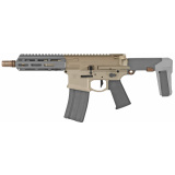 Honey Badger, Semi-automatic Pistol| 300 Blackout, 7" Barrel, Flat Dark Earth Finish, Q Pistol Brace, 30Rd HB-300BLK-7IN-PISTOL