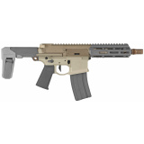 Honey Badger, Semi-automatic Pistol| 300 Blackout, 7" Barrel, Flat Dark Earth Finish, Q Pistol Brace, 30Rd HB-300BLK-7IN-PISTOL