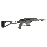 Mini Fix, Bolt Action, 300 Blackout, 8" Barrel, Threaded, Cherry Bomb Muzzle Brake, Aluminum, Gray Color, Side-folding Q Pistol Brace, 10Rd MINIFIX-300BLK-8IN-PISTOL