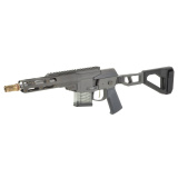 Mini Fix, Bolt Action, 300 Blackout, 8" Barrel, Threaded, Cherry Bomb Muzzle Brake, Aluminum, Gray Color, Side-folding Q Pistol Brace, 10Rd MINIFIX-300BLK-8IN-PISTOL