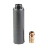 Lil' Drop Kick, Suppressor, 6.5 Creedmoor, 5.9" Length, 1.75" Diameter, Melonite Finish, Black, Includes 5/8X24 Thread Pitch Cherry Bomb, 10.5oz SIL-LDK-QUICKIE-65