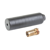 Lil' Drop Kick, Suppressor, 6.5 Creedmoor, 5.9" Length, 1.75" Diameter, Melonite Finish, Black, Includes 5/8X24 Thread Pitch Cherry Bomb, 10.5oz SIL-LDK-QUICKIE-65