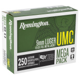 UMC 9mm Luger 115 Grain Metal Case 250 Pack