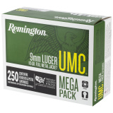 UMC 9mm Luger 115 Grain Metal Case 250 Pack