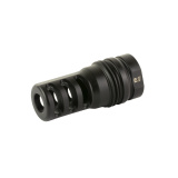 3 Port Brake .338, Muzzle Brake, M18x1 Thread Pitch, Matte Finish, Black MB026