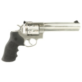 Model GP-100 .357 Magnum 6 Inch Full Shroud Barrel Satin Stainless Finish Adjustable Sights 6 Round