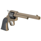 Wrangler, Single Action Only, Revolver, 22LR, 7.5" Barrel, Aluminum Alloy, Cerakote Finish, Burnt Bronze, Checkered Synthetic Grips, Integral Notch Rear Sight/Blade Front Sight, Transfer Bar Safety, 6 Rounds 2040 NOT AVAILABLE FOR TRANSFER IN MN
