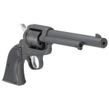 Wrangler, Single Action Only, Revolver, 22LR, 6.5"Barrel, Aluminum Alloy, Cerakote Finish, Black, Checkered Synthetic Grips, Integral Notch Rear Sight/Blade Front Sight, Transfer Bar Safety, 6 Rounds 2042 NOT AVAILABLE FOR TRANSFER IN MN
