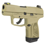 MAX-9, Striker Fired, Semi-automatic, Polymer Frame Pistol, Sub-Compact, 9MM, 3.20" Barrel, Flat Dark Earth Cerakote, Front TFO Night Sight, Optics Ready, No Thumb Safety, 2 Magazines, (1)-12 Rounds and (1)-10 Rounds 03503