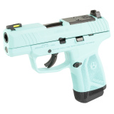 MAX-9, Striker Fired, Semi-automatic, Polymer Frame Pistol, Sub-Compact, 9MM, 3.2" Barrel, Robin's Egg Blue Cerakote, Front TFO Night Sight, Optics Ready, Thumb Safety, 10 Rounds, 2 Magazines 03501