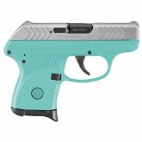 TALO LCP, Semi-automatic, Compact, 380 ACP, 2.75" Barrel, Polymer Frame, Turqouise Frame with Nickel Coated Slide, 6Rd 03745