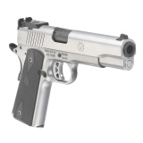 SR1911 Target 10mm 5 Inch Barrel Low-Glare Stainless Finish Bomar-Style Adjustable Sights Black Rubberized Grips 8 Round