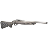 American Rimfire Target, Bolt-Action Rifle, 17 HMR, 18" Threaded Barrel, 1/2x28 Thread Pitch, Satin Stainless Steel Finish, Black Laminated Stock, Factory-Installed One-Piece Scope Base, 9Rd 8369