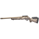 American Rimfire Standard, Bolt Action Rifle, 17 HMR, 18" Cold Hammer Forged Barrel, Threaded, 1:9 Twist, Camo Synthetic Stock, Bronze Cerakote Finish, Right Hand, 1 Mag, 9Rd, Factory Installed Scope Rail, Weighs 5.9lbs 8374