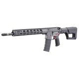 AR-556, Multi-Purpose Rifle, Semi-automatic Rifle, AR15, 223 Wylde, 18" Proof Carbon Fiber Barrel, Ruger Radial Port Muzzle Brake, Rifle Length Gas System, Cerakote Finish, Gray, Magpul PRS Lite Stock, Magpul MOE-K2 Grip, 15" M-LOK Free Floated Aluminum