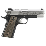 SR1911, Presscot AZ Edition, Semi-automatic, MetalFrame Pistol, 45 ACP, 4.25" Barrel, Aluminum Frame, Anodized Frame and Low-Glare Stainless Slide, Black Frame with Engraved Silver Slide, Brown/Black G10 Grips, Drift Adjustable Novak 3 Dot Sights, 7 Roun