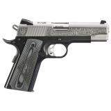 SR1911, Southport CT Edition, Semi-automatic, Metal Frame Pistol, 45 ACP, 4.25" Barrel, Aluminum Frame, Anodized Frame and Low-Glare Stainless Slide, Black Frame with Engraved Silver Slide, Black/Gray G10 Grips, Drift Adjustable Novak 3 Dot Sights, 7Roun