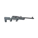 PC Carbine, Magpul Backpacker, Semi-automatic, Rifle, 9MM, 16.12", Fluted Barrel, 1/2x28 Threaded,Black, Stealth Gray Magpul Backpacker Stock, Adjustable Ghost Ring Rear Sight, Blade Front Sight, 10 Rounds, 1 Magazine 19134