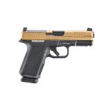 RXM, Striker Fired, Semi-automatic, Polymer Frame Pistol, 9MM, 4" Barrel, PVD Finish, Copper Slide, Black Magpul EHG Frame, Optics Ready, Front Night Sight, 15 Rounds, 2 Magpul PMAG 15 GL9 Magazines 19496