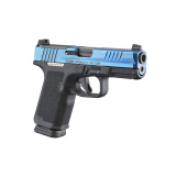 RXM, Striker Fired, Semi-automatic, Polymer Frame Pistol, 9MM, 4" Barrel, PVD Finish, Blue Slide, Black Magpul EHG Frame, Optics Ready, Front Night Sight, 15 Rounds, 2 Magpul PMAG 15 GL9 Magazines 19497