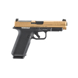 RXM, Striker Fired, Semi-automatic, Polymer Frame Pistol, 9MM, 4.5" Barrel, PVD Finish, Copper Slide, Black Magpul EHG Frame, Optics Ready, Front Night Sight, 17 Rounds, 2 Magpul PMAG 17 GL9 Magazines 19550