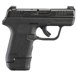 LCP MAX Pro, Semi-automatic, Double Action Only, Polymer Frame Pistol, 380 ACP, 2.8" Barrel, Nitride Finish, Black, Magpul Enhanced Handgun Grip, Drift Adjustable Rear, Tritium with White Outline Front Sight, (1)-13 Round Magazine and (1)-10 Round Magazi