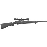 10/22 Carbine| Semi-automatic Rifle, 22 LR, 18.5" Barrel, Satin Black Finish, Alloy Steel Receiver, Black Synthetic Stock, With Viridian EON 3-9x40 Scope and Ruger Case, 10Rd Rotary Magazine 31143