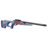10/22 USA Shooting 2024, Semi-automatic Rifle, 22 LR, 18" Heavy Barrel, Ruger Custom Shop Muzzle Brake, Matte Finish, Black, Red and Blue Ambidextrous Laminate Thumbhole Stock w/ USA Shooting Coin, 10 Rounds, 1 Magazine 31180