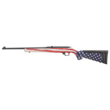 10/22 Collector's Series, Vote 2024, Semi-automatic, 22 LR, 18.5" Threaded Barrel, 1/2x28 Thread Pitch, Satin Finish, Black, American Flag Stock, Adjustable Rear and Fiber Optic Front Sight, BX-Trigger, 10 Round 31207