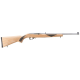10/22 Sporter, Semi-Automatic Rifle, 22 LR, 18.5" Barrel, Clear Satin Finish, Alloy Steel, Natural Finished Hardwood Stock with Black Checkering, Adjustable Rear & Gold Bead Front Sight, 10 Rounds, 1 Magazine 31229
