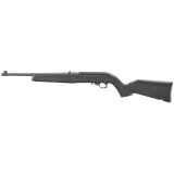 10/22 22LR, 16.4" Threaded Barrel, 1/2X28 Thread Pitch, Satin Finish, Black, Adjustable Rear Sight, Gold Front Bead Sight, Manual Safety, 10 Round Rotary Magazine 32000 Semi-automatic