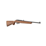 10/22, Semi-automatic, 22LR, 18.5" Cold Hammer Forged Barrel, Satin Finish, Black, Birch Stock, Adjustable Rear Sight, Gold Bead Front Sight, Manual Safety, 10 Round Rotary Magazine 32009
