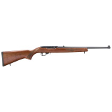 10/22, Semi-automatic Rifle, 22 LR, 18.5" Barrel, Satin Finish, Black, Walnut Stock, Adjustable Rear Sight with Gold Bead Front, 10 Rounds, 1 Magazine 32015