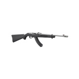 10/22 Takedown, Rifle, Semi-automatic, .22 LR, 18.5" Stainless Steel Barrel, 1/2X28 Thread Pitch, Matte Finished Barrel, Black, Synthetic Stock, Fiber Optic Sights, 25 Rounds, 1 Magazine, BX-Trigger 32028