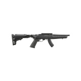 10/22 SBR, Semi-automatic, Short Barreled Rifle, 22 LR, 8" Cold Hammer-Forged Barrel, Threaded 1/2X28, Matte Finish, Black, Picatinny Rail, Pistol Grip, Folding Adjustable Stock, 15 Rounds, 1 Magazine, OAL 26" 33000