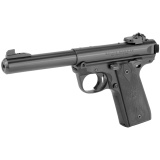 Mark IV 22/45 |.22 Long Rifle 5.5 Inch Bull Barrel, 1911-Style Grip Angle, Adjustable Target Sights, Replaceable Plastic Grips, Ambidextrous Manual Safety 10 Round (NOT TRANSFERABLE IN MINNESOTA)