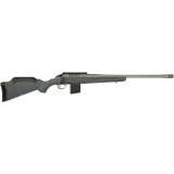 American Generation II, Bolt Action Rifle, 400 Legend, 20" Spiral Fluted Barrel, 1:16 Twist, Threaded 11/16"-24, Muzzle Brake, Cerakote Finish, Gunmetal , Gray Splatter Synthetic Stock, Manual Safety, Picatinny Rail, 5 Rounds, 1 Magazine 46907