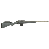 American Generation II, Bolt Action Rifle, 22 ARC, 20" Spiral Fluted Barrel, 1:7 Twist, Threaded 1/2"-28, Muzzle Brake, Cerakote Finish, Gunmetal, Gray Splatter Synthetic Stock, Manual Safety, Picatinny Rail, 10 Rounds, 1 Magazine 46918