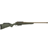 American Generation II, Predator, Bolt Action Rifle, 7MM-08 Remington, 22" Spiral Fluted Barrel, 1:8.5 Twist, Threaded 5/8x24, Muzzle Brake, Cerakote Finish, Burnt Bronze, Green Splatter Synthetic Stock, Manual Safety, Picatinny Rail, 3 Rounds, 1 Magazin
