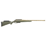 American Generation II, Predator, Bolt Action Rifle, 22 ARC, 22" Spiral Fluted Barrel, 1:7 Twist, Threaded 1/2"-28, Muzzle Brake, Cerakote Finish, Burnt Bronze, Green Splatter Synthetic Stock, Manual Safety, Picatinny Rail, 10 Rounds, 1 Magazine 46940