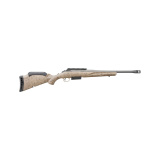 American Rifle Ranch, Generation II, Bolt Action Rifle, 450 Bushmaster, 16.4" Barrel, 1:9.5 Twist, Threaded 5/8X24, Muzzle Brake, Cerakote Finish, Cobalt, Flat Dark Earth Splatter Synthetic Stock, Manual Safety, Picatinny Rail, 3 Rounds, 1 Magazine, Left