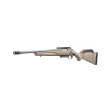 American Rifle Ranch, Generation II, Bolt Action Rifle, 450 Bushmaster, 16.4" Barrel, 1:9.5 Twist, Threaded 5/8X24, Muzzle Brake, Cerakote Finish, Cobalt, Flat Dark Earth Splatter Synthetic Stock, Manual Safety, Picatinny Rail, 3 Rounds, 1 Magazine, Left
