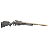 American Generation II Prairie, Bolt Action Rifle, 308 Winchester, 20" Threaded Barrel, 5/8x24" Thread Pitch, 1:10 Twist, Cerakote Finish, Bronze, Black Splatter Synthetic Stock, Manual Safety, Picatinny Rail, 3 Rounds, 1 Magazine 46972