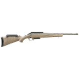 American Generation II Ranch, Bolt Action Rifle, 243 Winchester, 16.1" Spiral Fluted Barrel, 1:9 Twist, Threaded 5/8X24, Muzzle Brake, Cerakote Finish, Cobalt, Flat Dark Earth Splatter Synthetic Stock, Manual Safety, 3 Rounds, 1 Magazine 46997