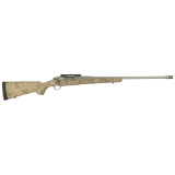 Hawkeye, FTW Hunter, Bolt Action Rifle, 6.5 Creedmoor, 24" Cold Hammer Forged Barrel, Threaded 5/8x24, Ruger Muzzle Brake System, Matte Stainless Finish, Silver, LC6 Trigger, 20 MOA Picatinny Rail, Pro Series HS Precision Tan/Black Synthetic Speckled Sto