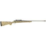Hawkeye, FTW Hunter, Bolt Action Rifle, 300 Winchester Magnum, 24" Cold Hammer Forged Barrel, Threaded Barrel 5/8x24, Ruger Muzzle Brake System, Matte Stainless Finish, Silver, LC6 Trigger, 20 MOA Picatinny Rail, Pro Series HS Precision Tan/Black Synthet