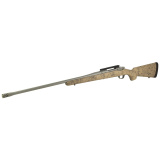 Hawkeye, FTW Hunter, Bolt Action Rifle, 300 Winchester Magnum, 24" Cold Hammer Forged Barrel, Threaded Barrel 5/8x24, Ruger Muzzle Brake System, Matte Stainless Finish, Silver, LC6 Trigger, 20 MOA Picatinny Rail, Pro Series HS Precision Tan/Black Synthet