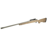 Hawkeye, FTW Hunter, Bolt Action Rifle, 375 Ruger, 22" Cold Hammer Forged Barrel, Threaded 11/16x24, Ruger Muzzle Brake System, Matte Stainless Finish, Silver, LC6 Trigger, 20 MOA Picatinny Rail, Pro Series HS Precision Tan/Black Synthetic Speckled Stock